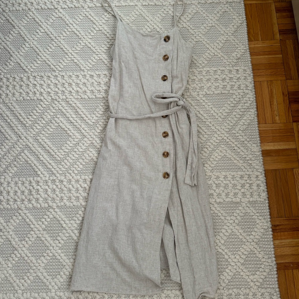 Linen Summer midi Dress